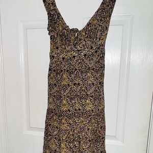 Elegant Multicolor Patterned Dress